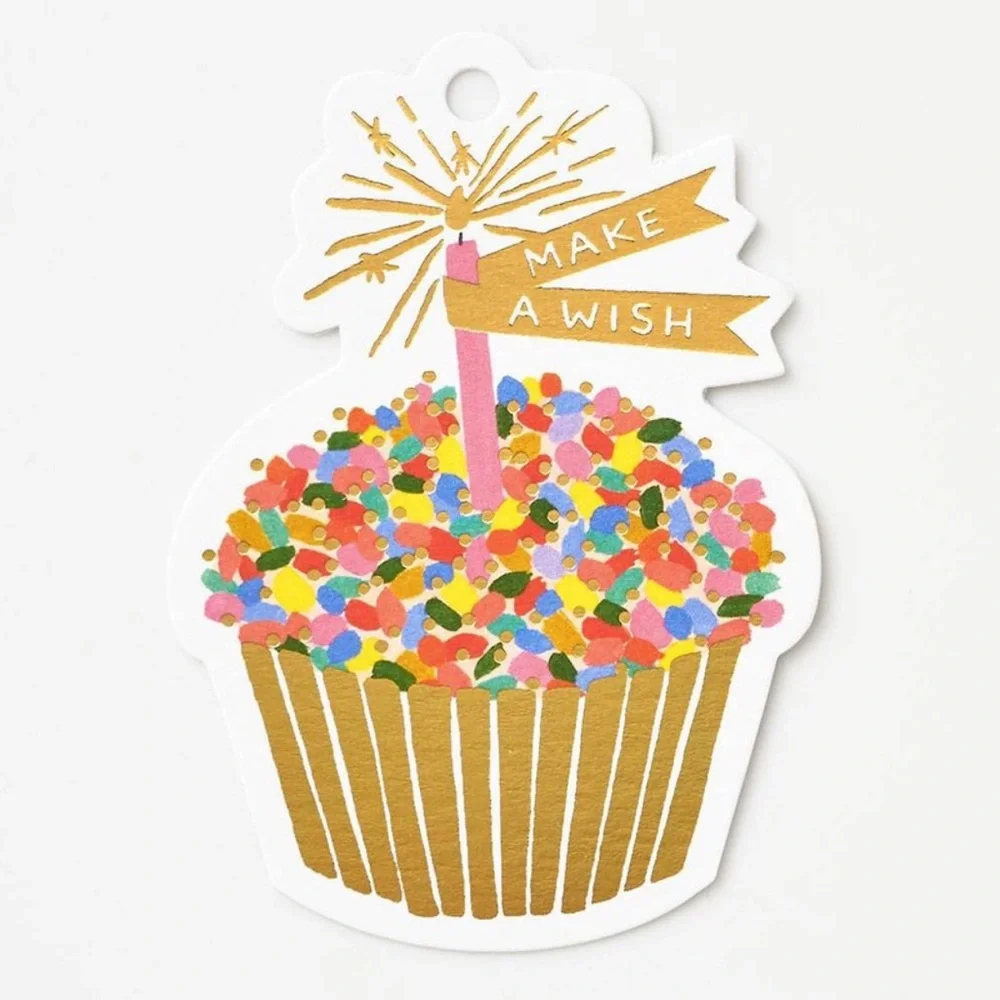 Rifle Paper Co Cupcake Die-Cut Gift Tags - Pack of 8